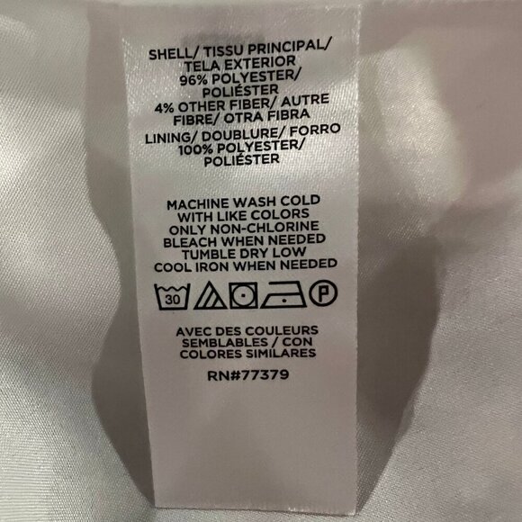 NWT Ann Taylor Shimmer Paisley Chain Pleated Sleeveless Halter Dress, Size Large - Picture 12 of 13